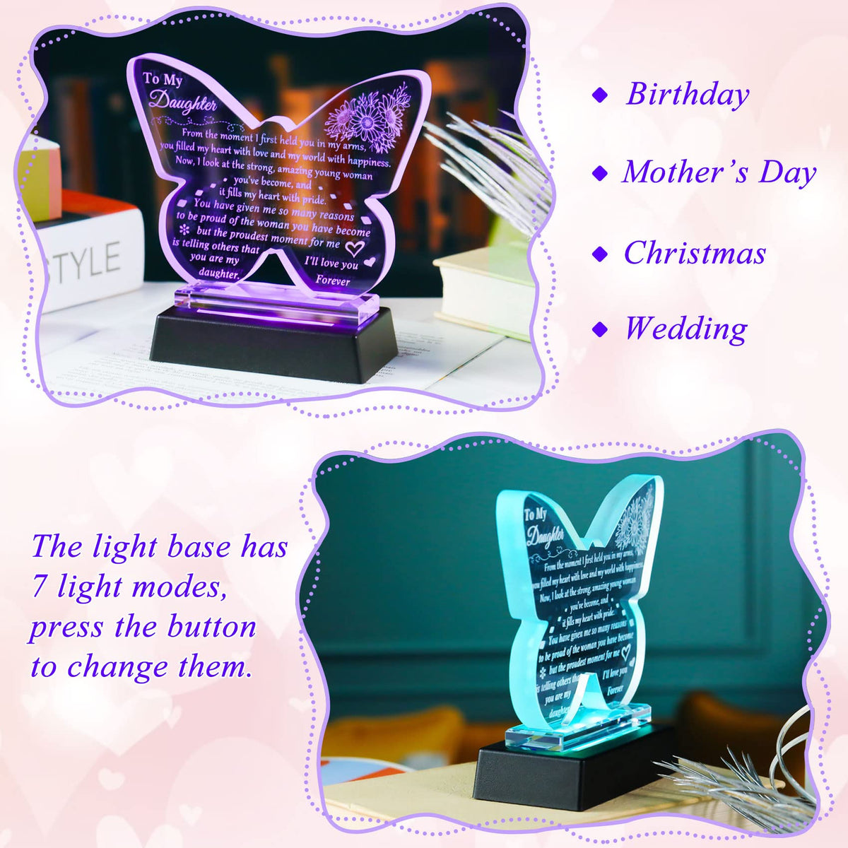YWHL laser-engraved pattern inside glass preserved over time