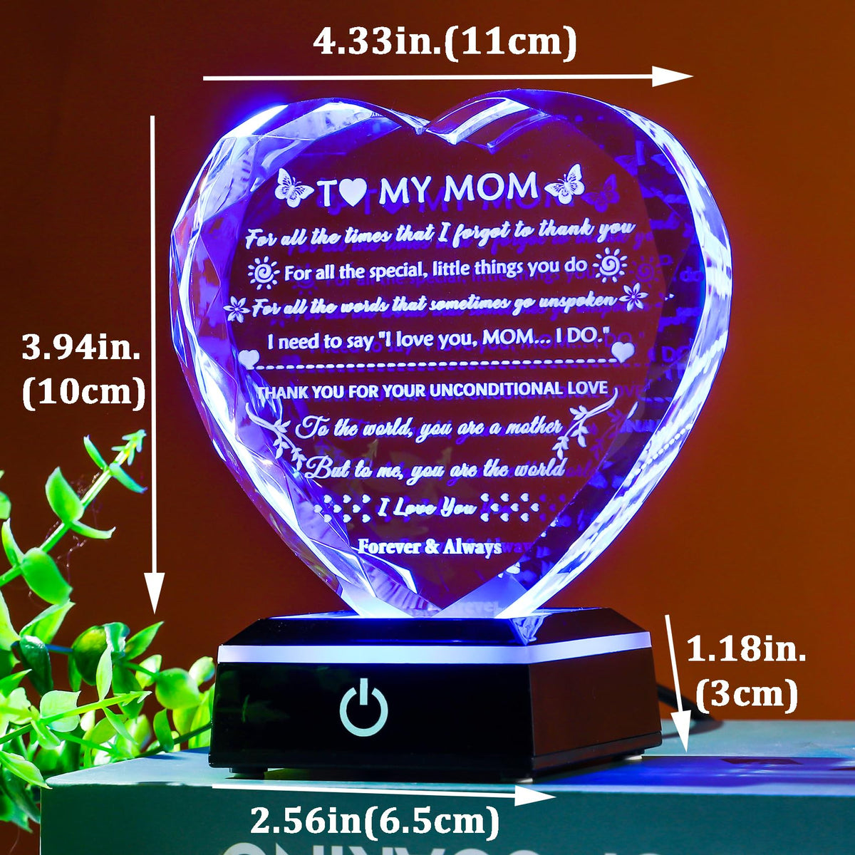 YWHL microfiber wiping cloth included for crystal care