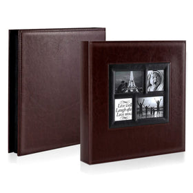 Ywlake photo album shows capacity for 500 photos, ideal for memories.