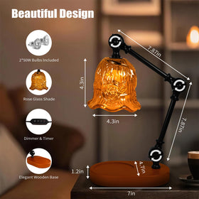 YWYWLED Candle Warmer in a bedroom setting creating a calming ambiance