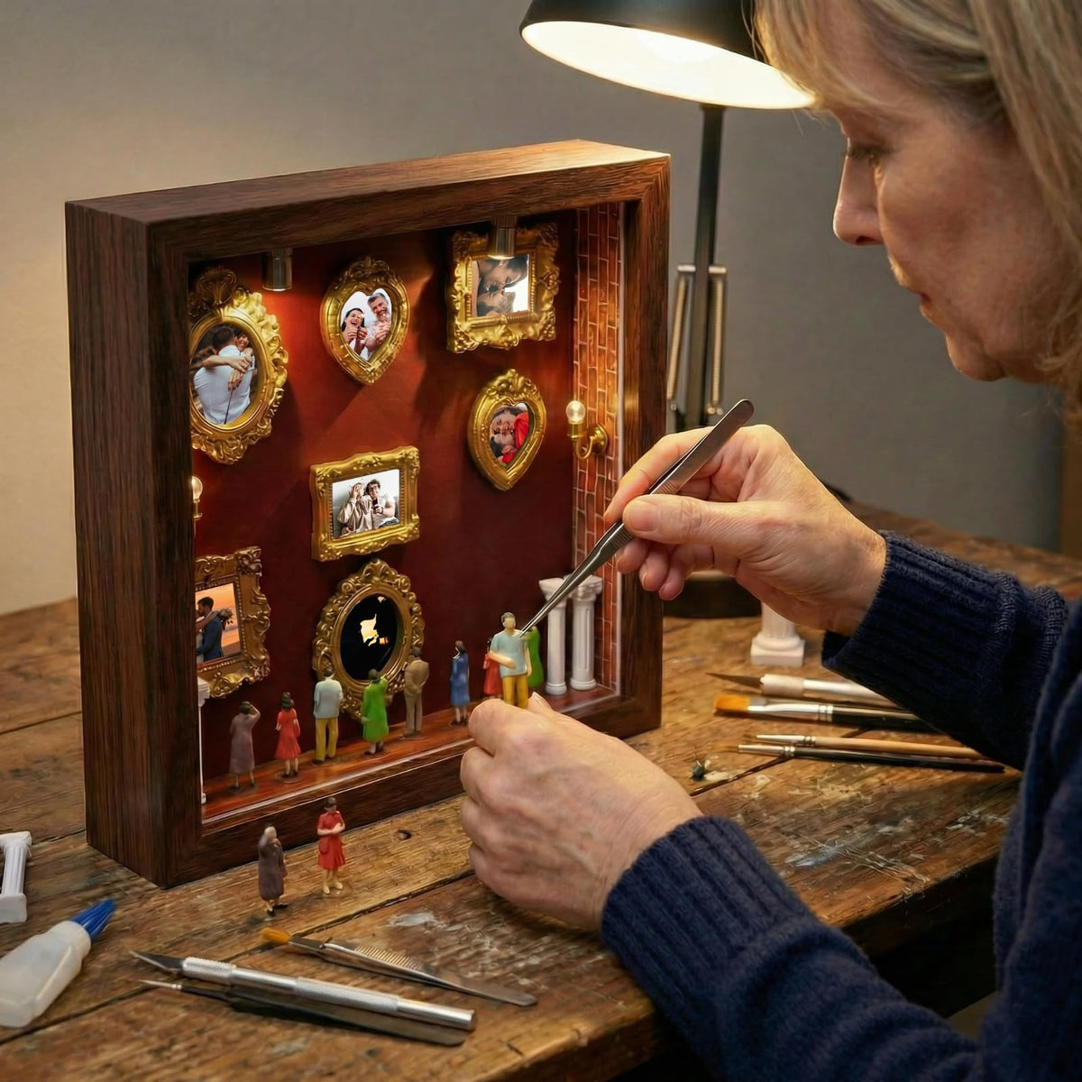 YXESO shadow box frame assembly is simple and tool-free for quick creativity