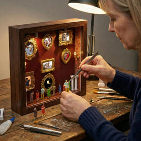 YXESO shadow box frame assembly is simple and tool-free for quick creativity