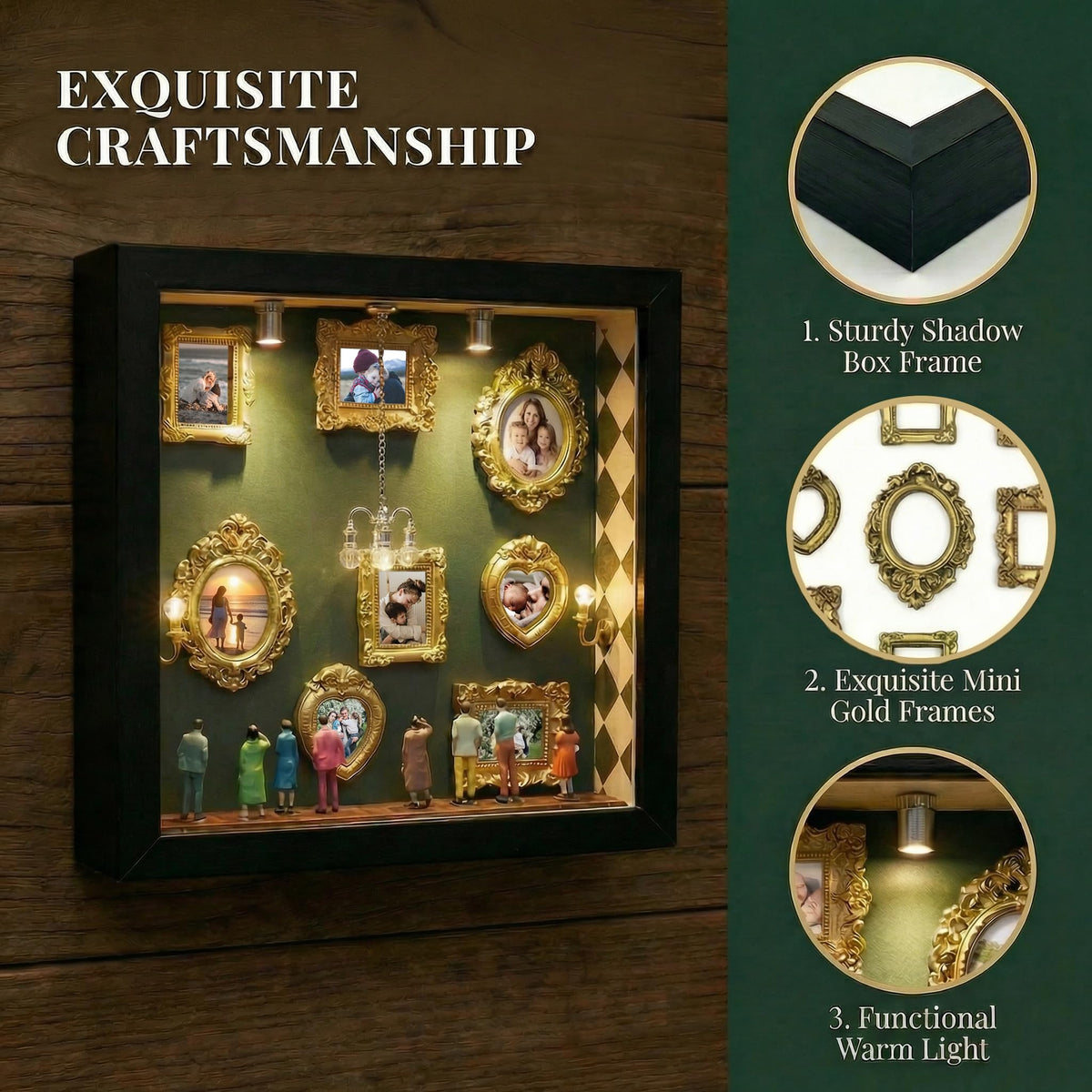 YXESO shadow box frame set enables creative storytelling of memories