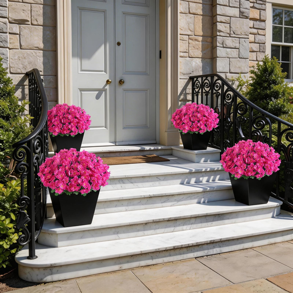 YXZZWL adjustable metal-stem azalea bundle flexible for creative porch layouts