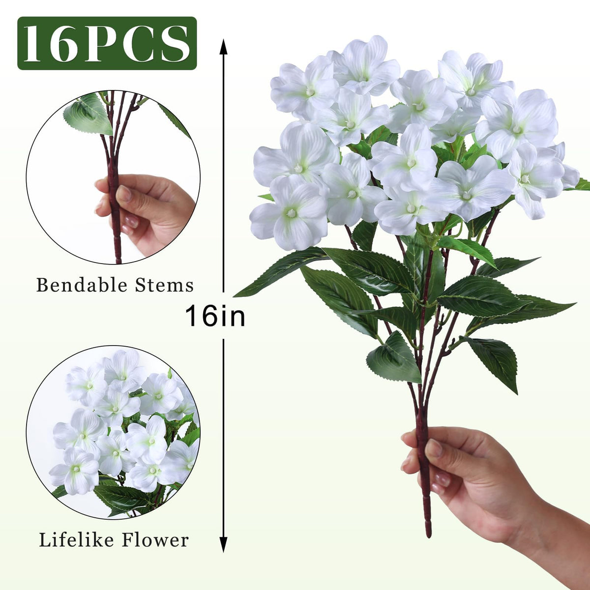 YXZZWL adjustable stems enable easy DIY bouquets and arrangements.