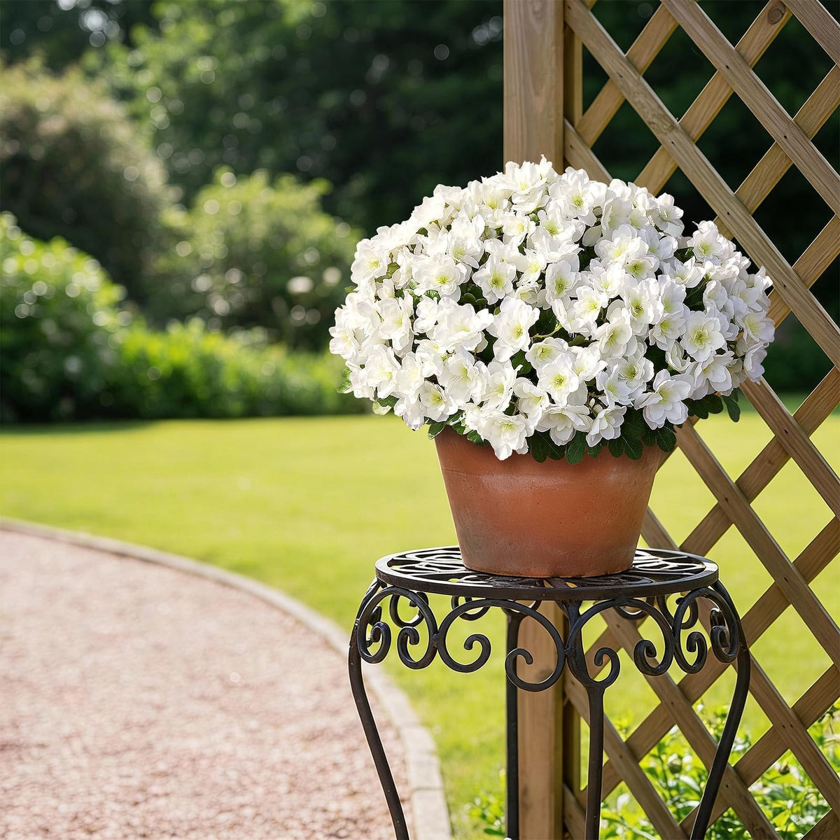 YXZZWL azalea stem with metal wrap remains flexible for shaping.