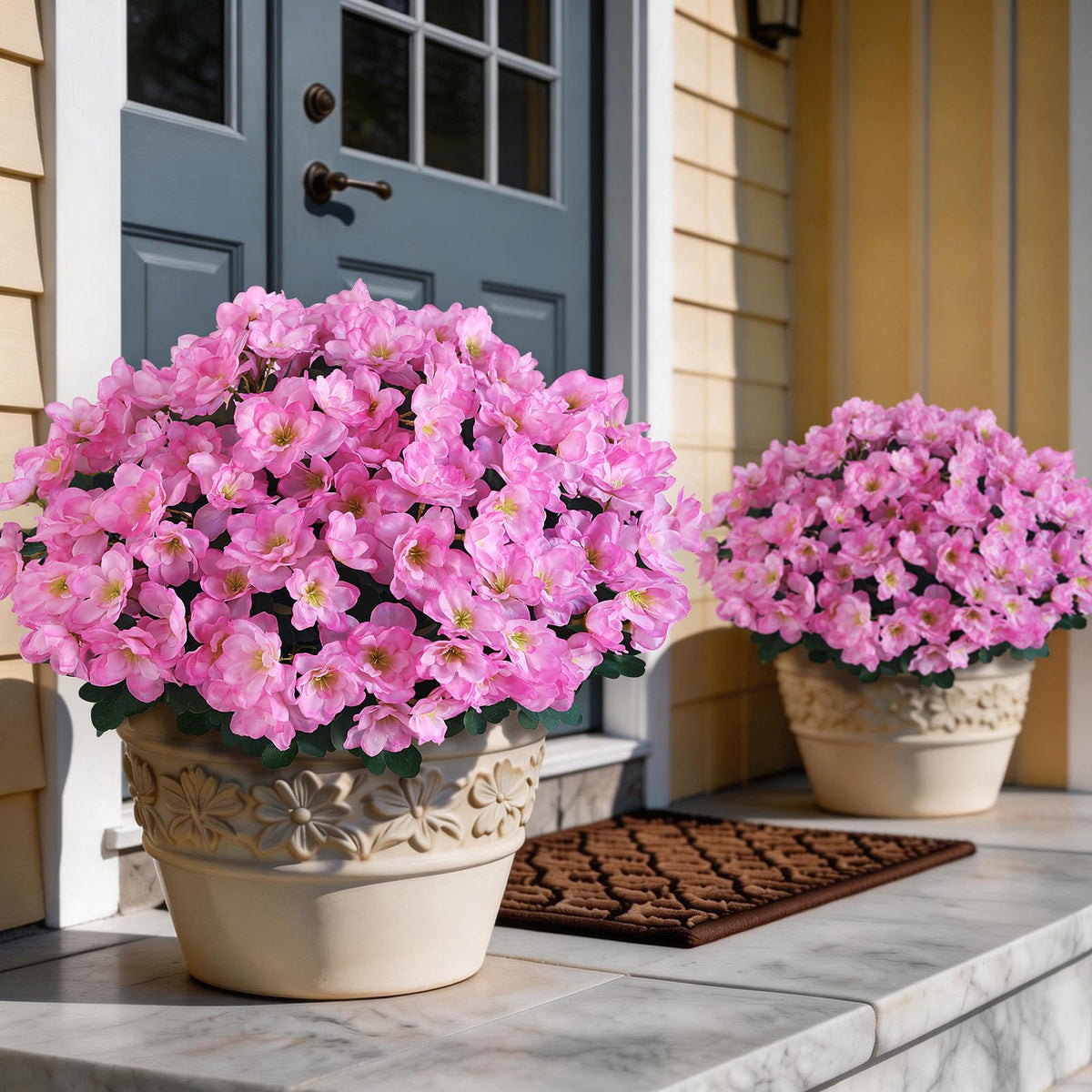 YXZZWL azalea eight-bundle set for front doors adds curb appeal.