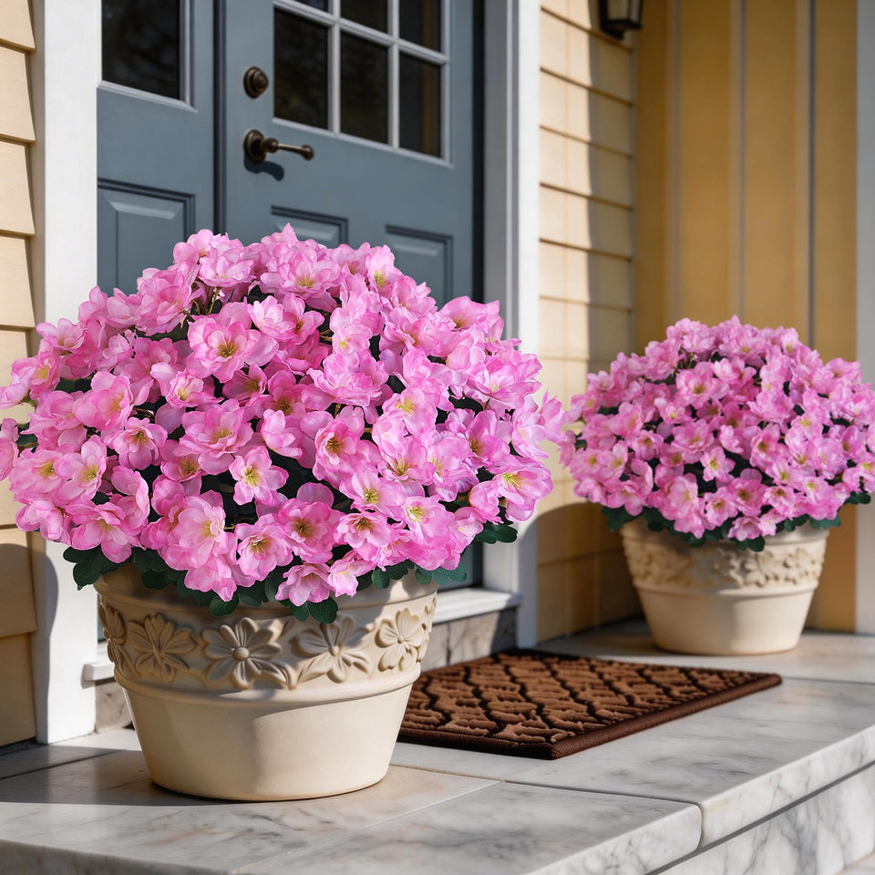 YXZZWL azalea eight-bundle set for front doors adds curb appeal.