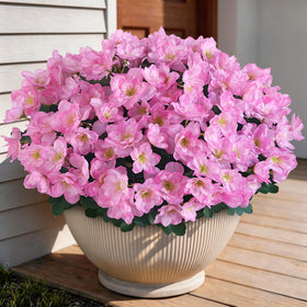 YXZZWL azalea porch decor demonstrates weather-ready beauty.