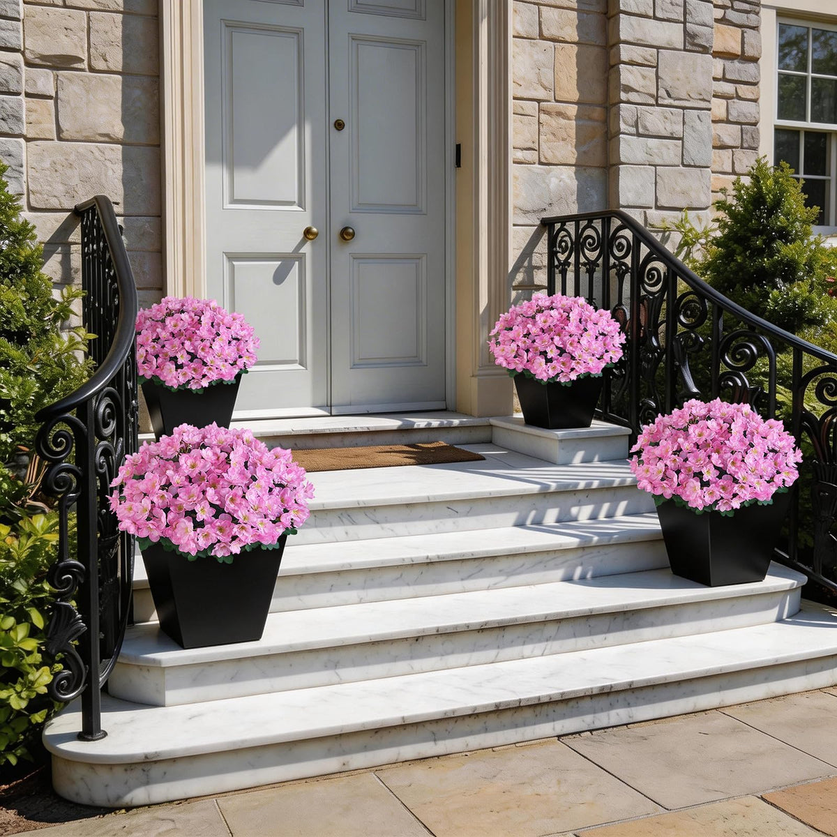 YXZZWL azalea pink petals close-up highlights silky texture.