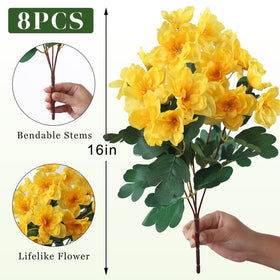 YXZZWL flexible stem azalea arrangement can be bent and adjusted.