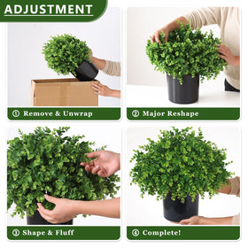 YXZZWL Fade-Resistant Plastic Leaves keep color outdoors with minimal maintenance