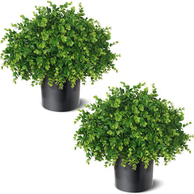 YXZZWL Real-Touch Eucalyptus Topiary 16in leaves feel natural for lifelike greenery