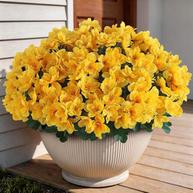YXZZWL silk azalea outdoor flower bouquet viewed in sunlight resists fading.