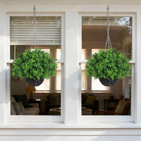 YXZZWL two-baskets-extended display offers lush vertical greenery for entryways.