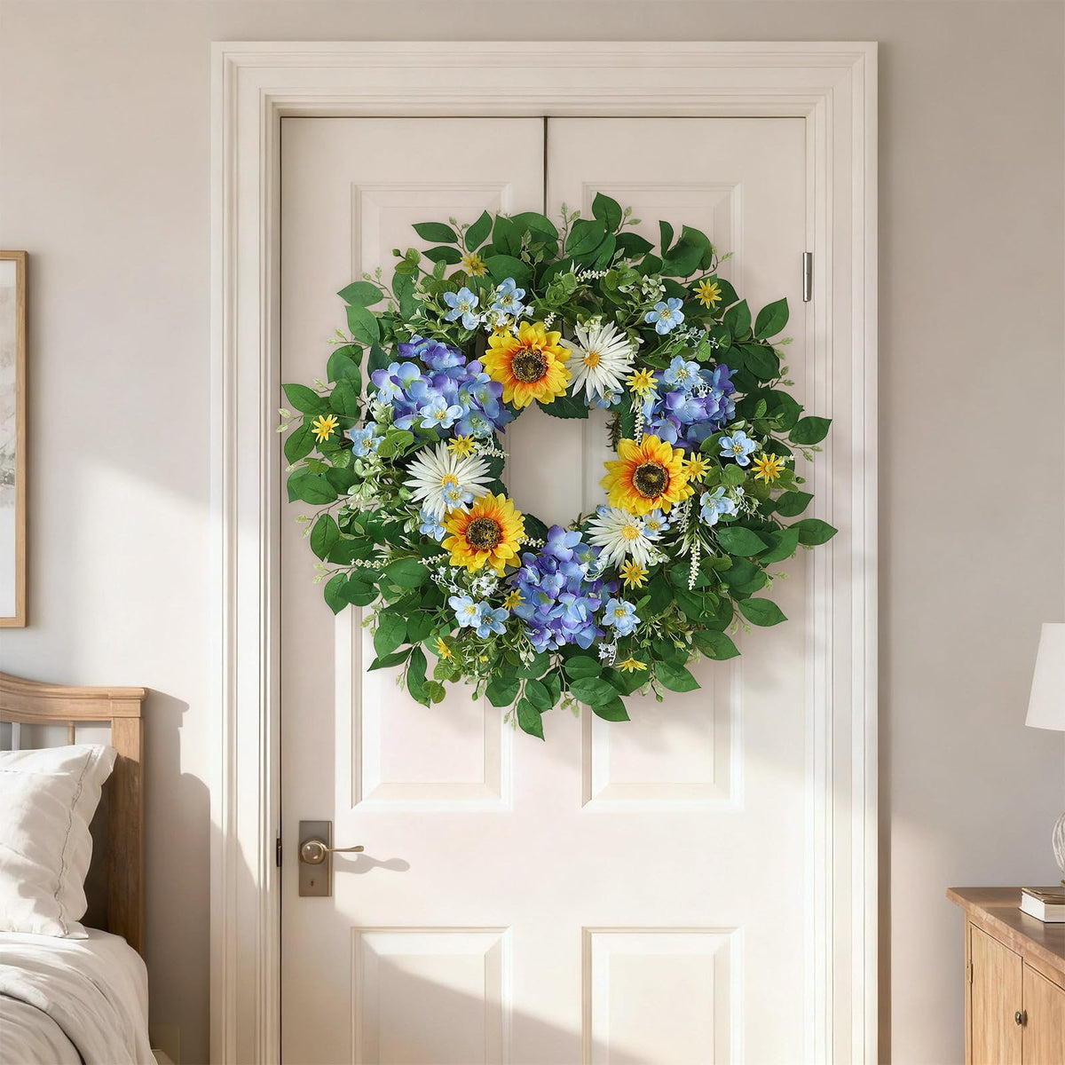 YXZZWL vibrant blue hydrangea accents add charm
