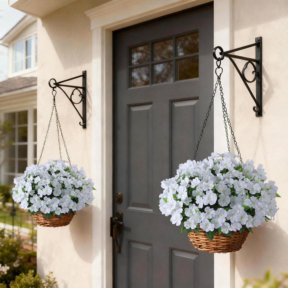 YXZZWL white impatiens flowers provide durable, stylish decor.