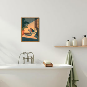 YYNISPIN whimsical animal bathroom art ideal as a gift.
