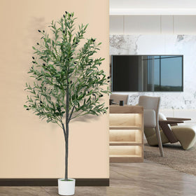 YYTDDUUU 6ft olive tree branches are adjustable for flexible styling