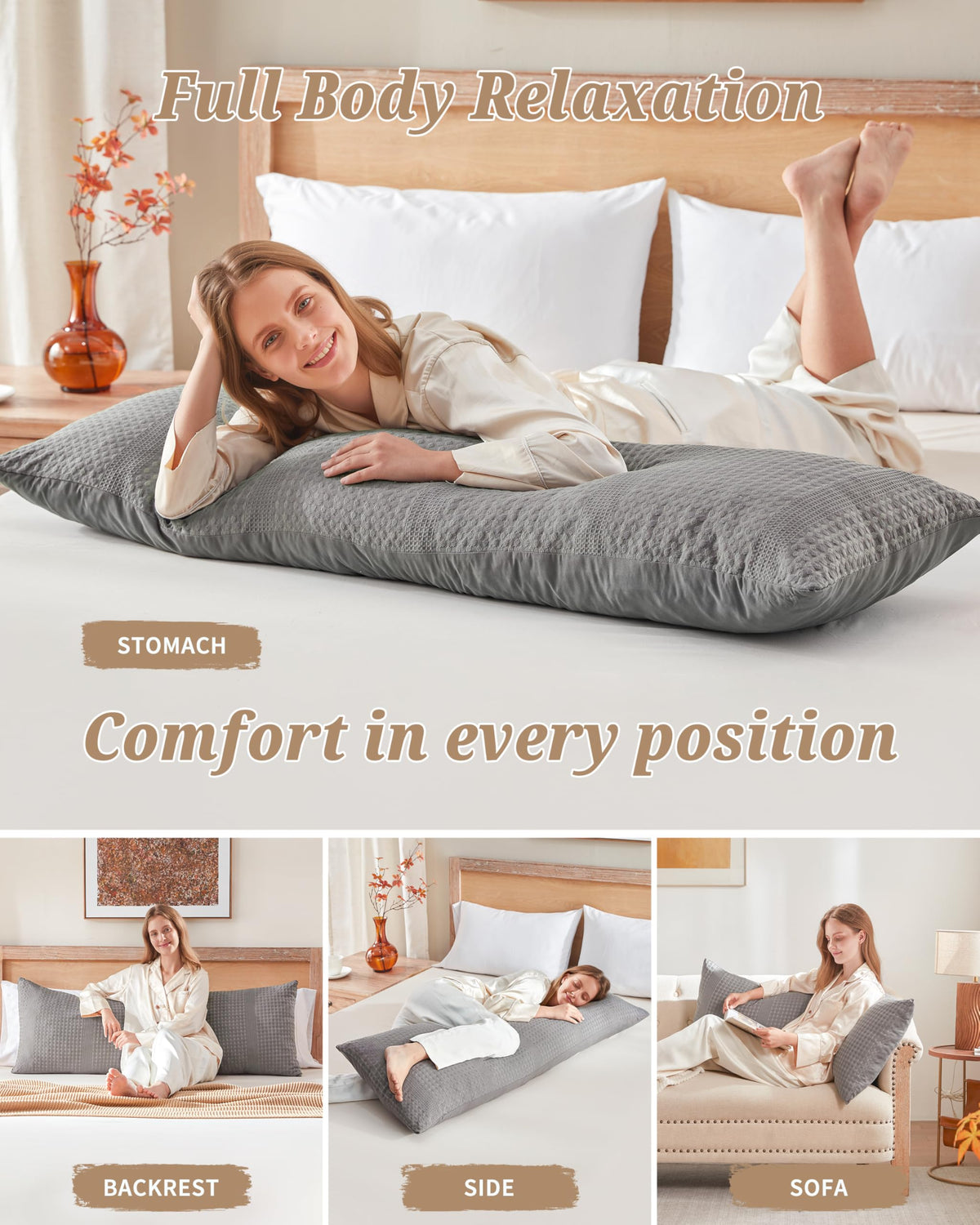 YZ HOME adjustable loft zipper closeup lets you customize thickness.