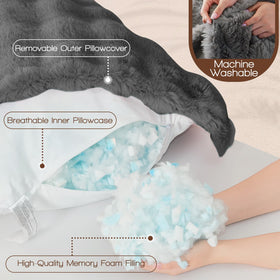 YZ HOME two-texture surface with faux fur and crystal velvet