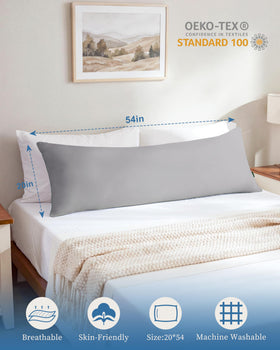 YZ HOME full body pillow for adults on a bed supports side sleepers with gentle comfort.