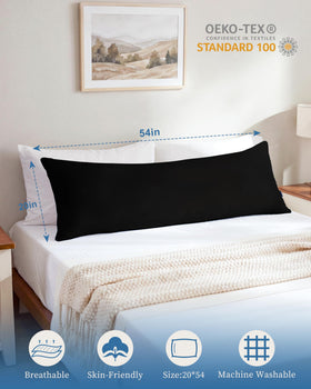 YZ HOME full-body pillow in use by a side sleeper offering neck and hip support