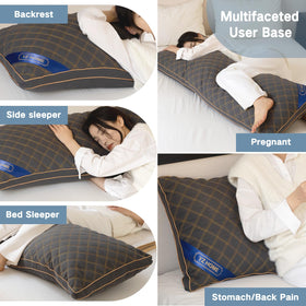 YZ HOME pillow with adjustable height for tailored comfort