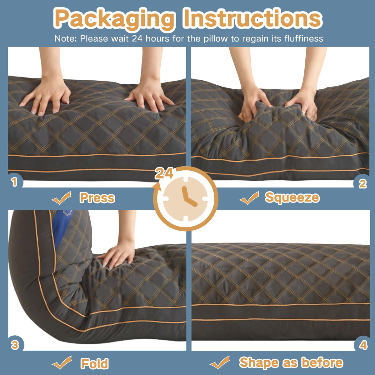 YZ HOME pockets keep foam in place for consistent support