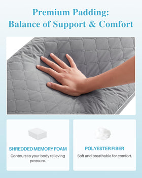 Two sided quilted surface on YZ HOME long body pillow for year round use