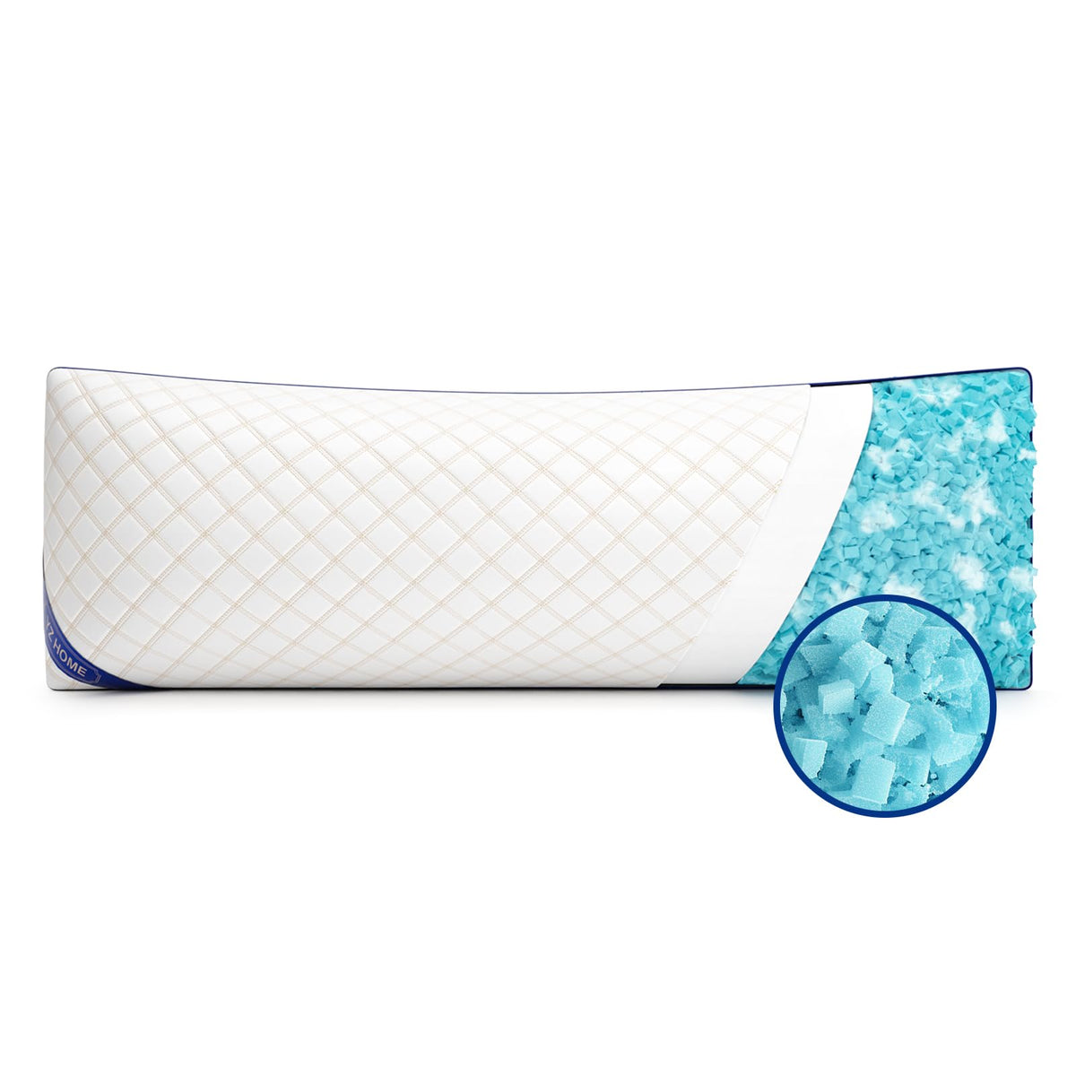 YZ HOME long body pillow with shredded memory foam fill for customizable height