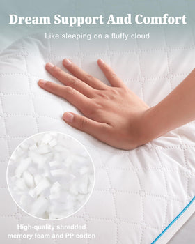 YZ HOME shredded memory foam filling delivers customizable support.
