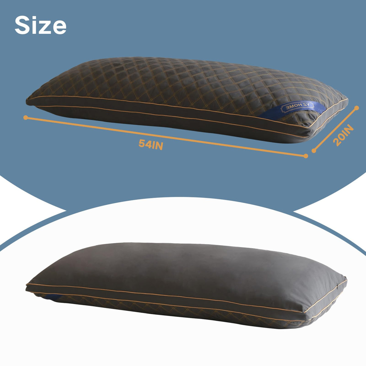 YZ HOME washable cover helps keep the pillow fresh