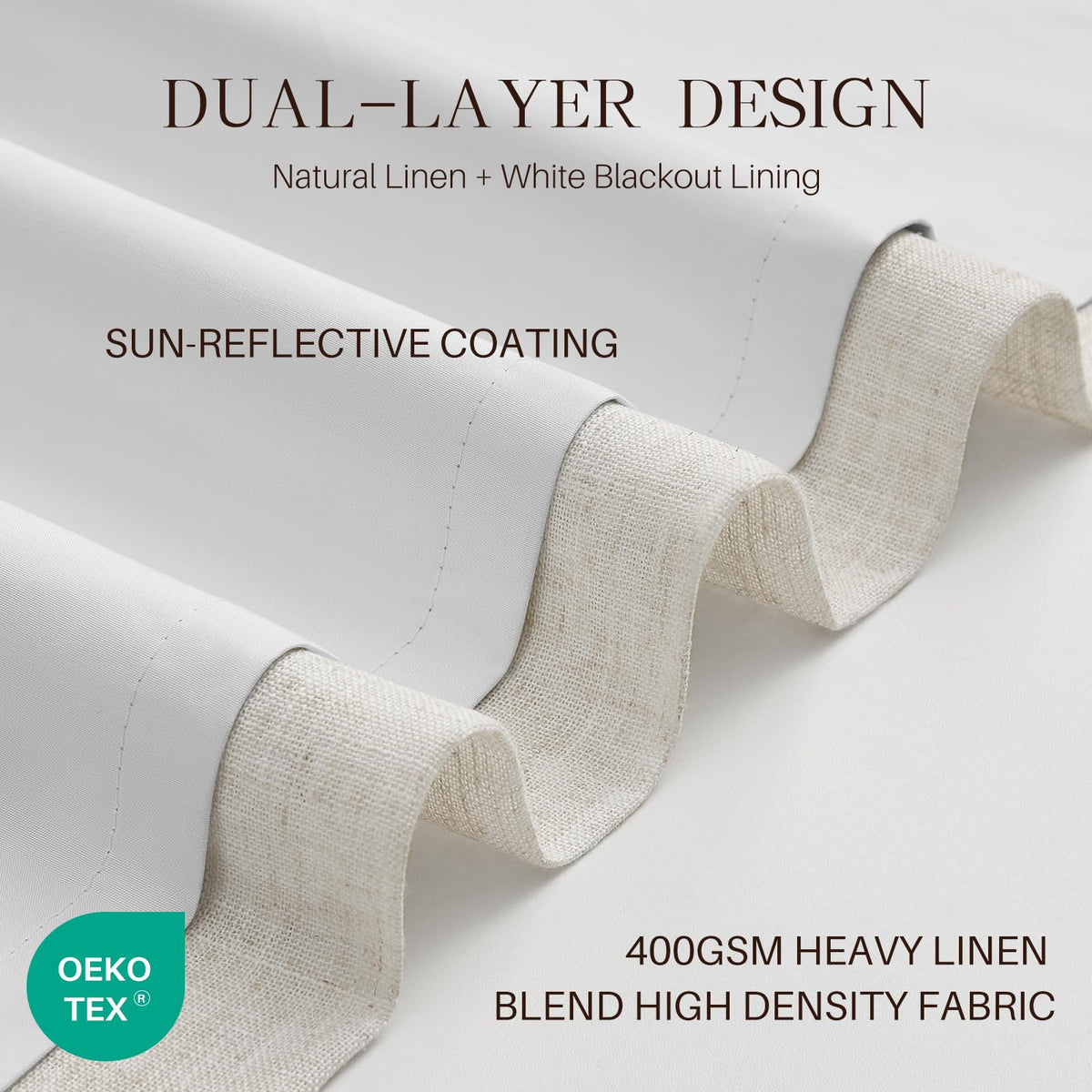 Memory-trained pinch pleats maintaining a structured drape