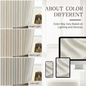 Two-panel set displayed with a sleek rod and elegant drape