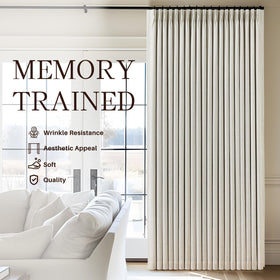 YZ HOME curtains with rings and hooks for easy installation