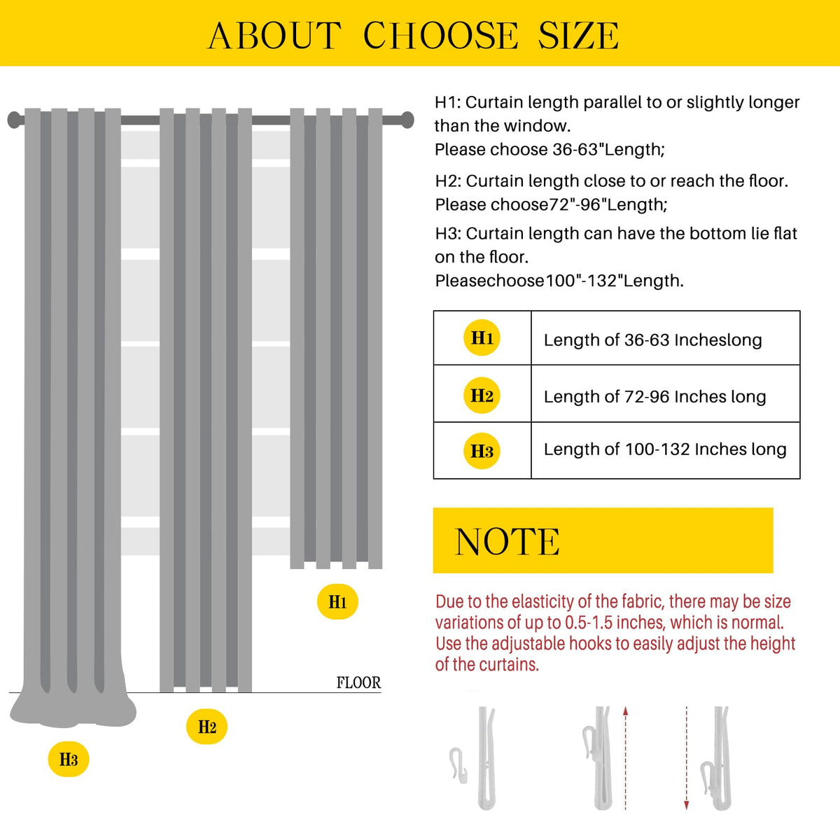 Wrinkle-resistant fabric helps curtains stay neat with daily use