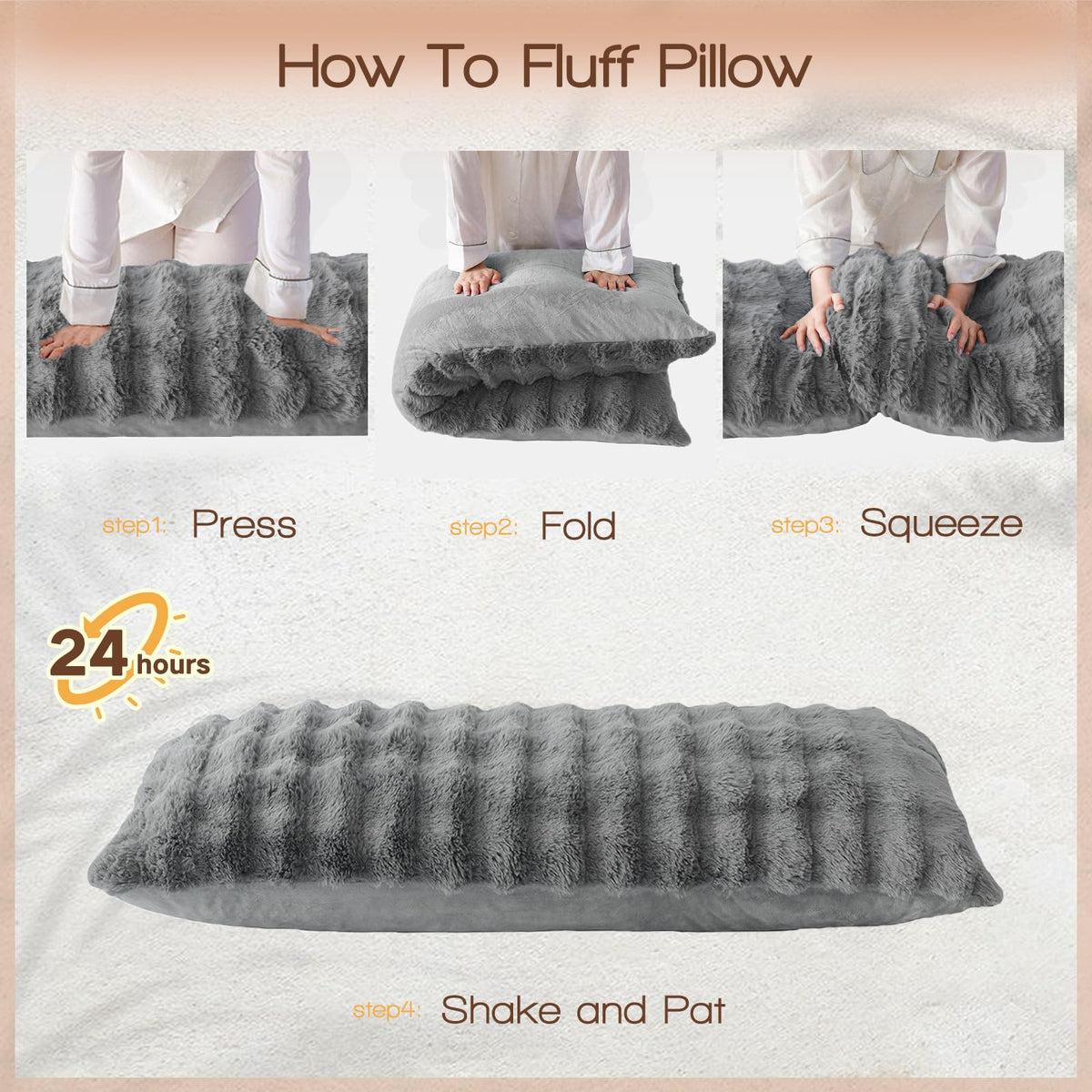 YZ HOME vacuum-sealed packaging protects the pillow during shipping