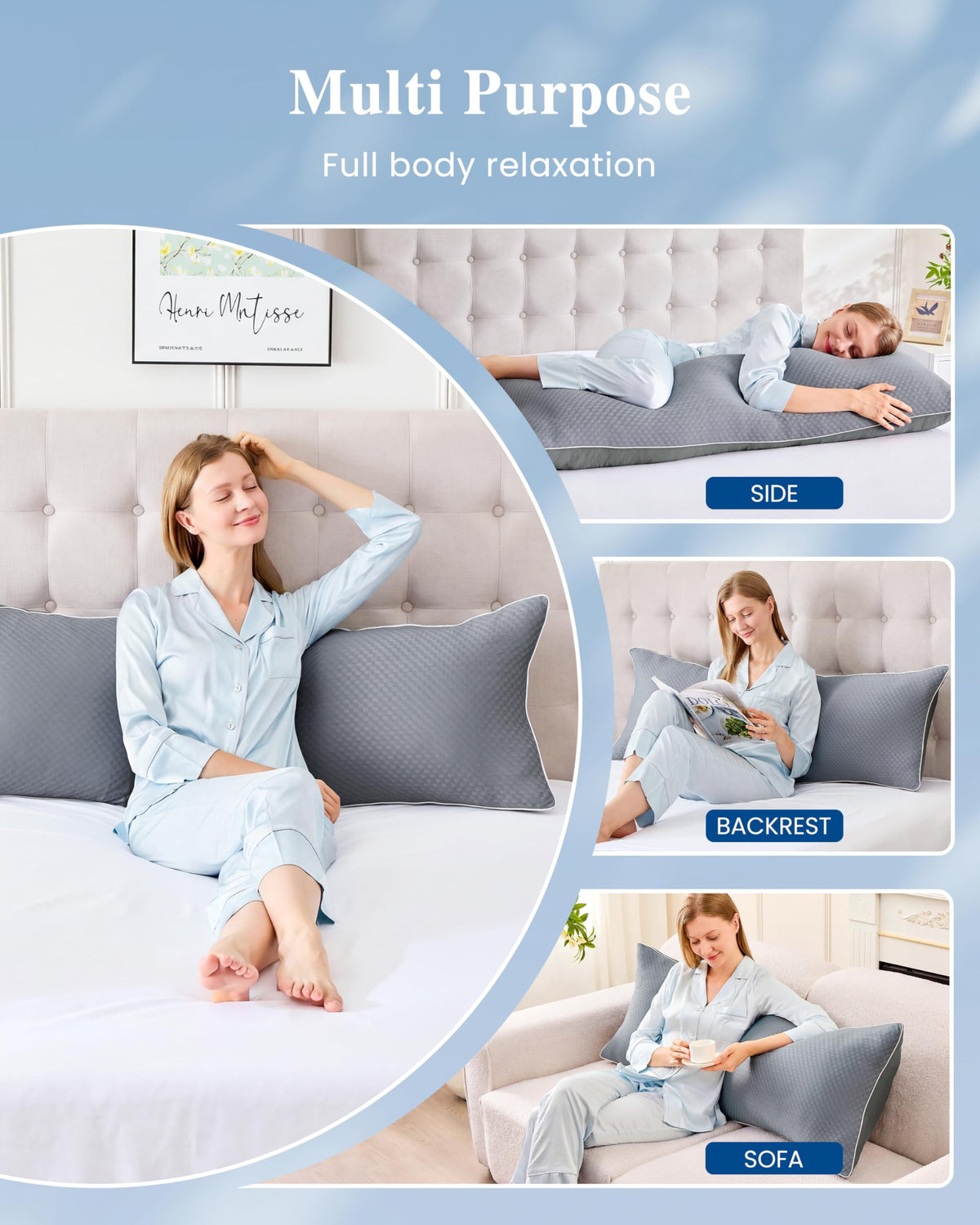 YZ HOME vacuum-sealed packaging shows initial unboxing and fluffing