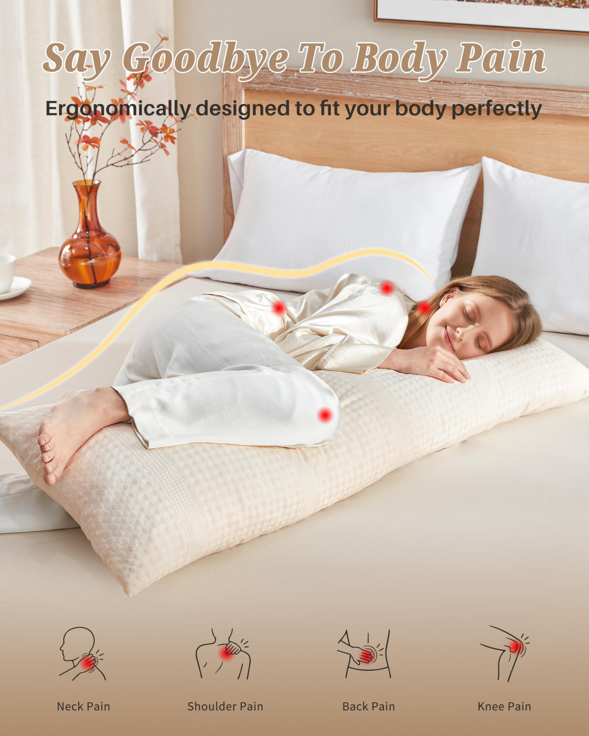 YZ HOME cover closeup reveals removable, machine-washable fabric for easy care.