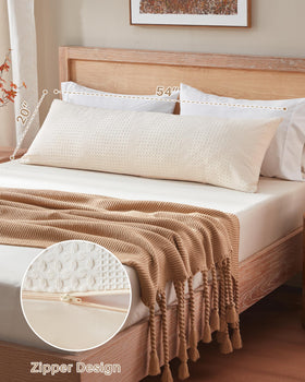YZ HOME pillow zipper adjustment shows adjustable loft for personalized comfort.