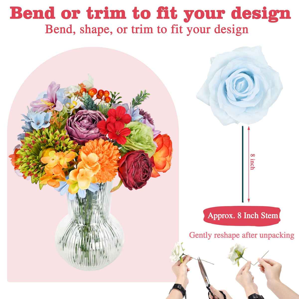 YZXZM multi-color arrangement ideas for home décor.