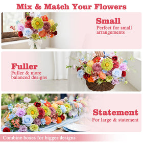 YZXZM realistic petals suited for weddings and events.