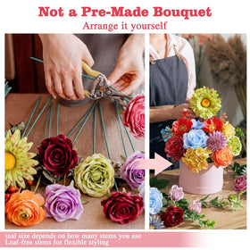YZXZM separate stems enable custom bouquets and centerpieces.