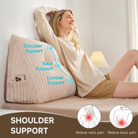 Z-hom Large Headboard Pillow Queen expanding after unpack for a comfortable backrest