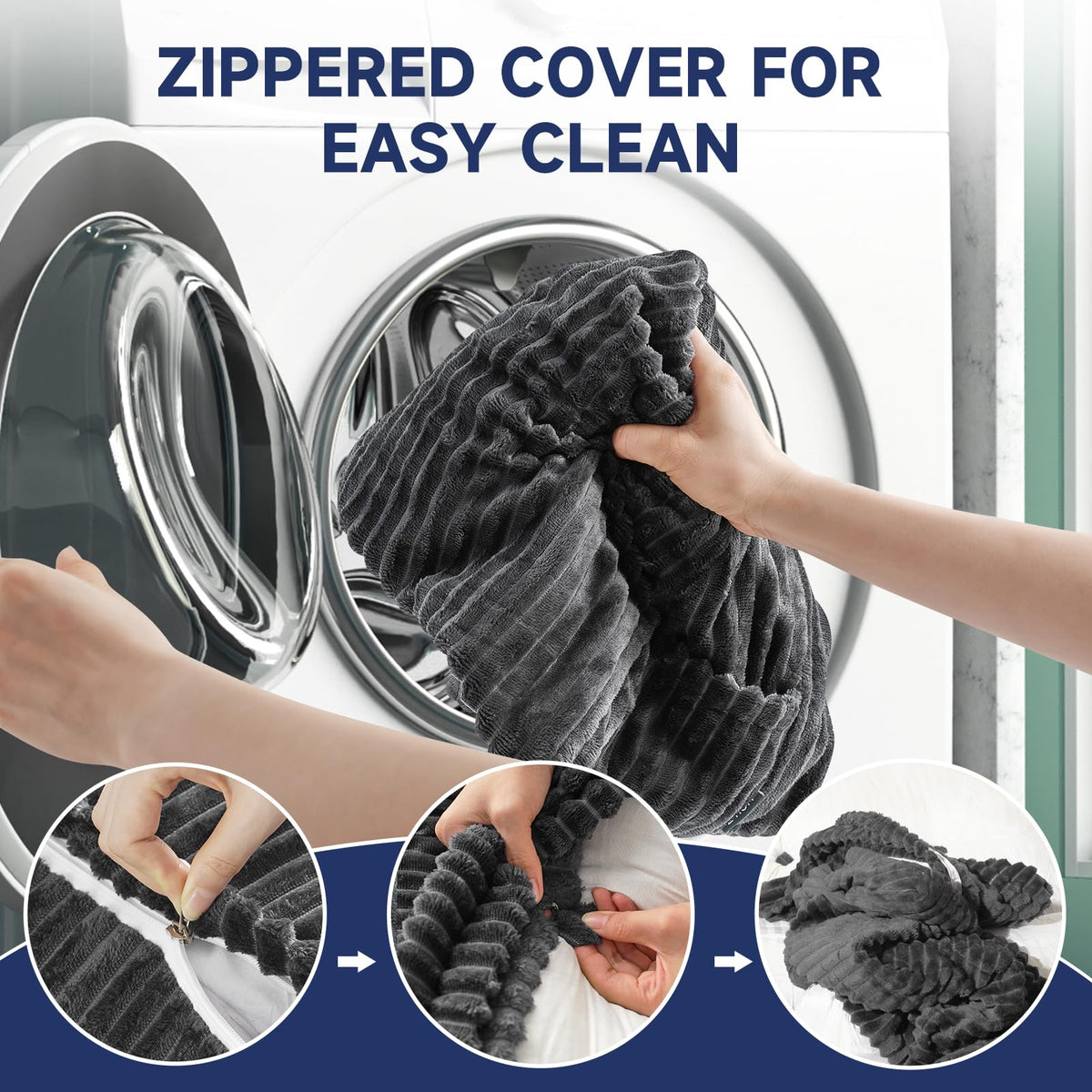 Z-hom Two-Density Polyester Fill provides lasting, resilient support.