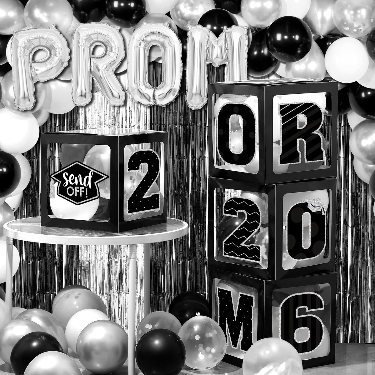 Zachely large gold foil balloons add luxe shine
