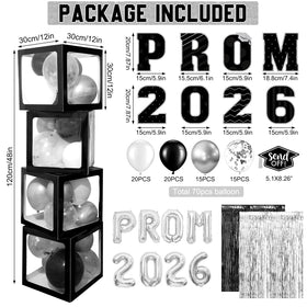 Zachely colored prom balloons display adds vibrant energy to events