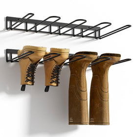 zacurter boot rack wall-mounted 2-pack organizes boots and saves floor space
