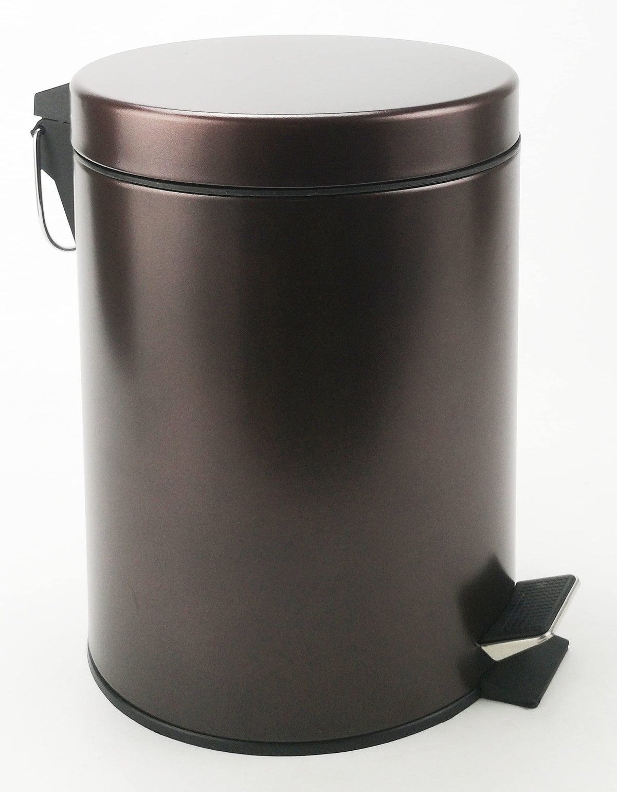 Soft-close lid design reduces noise during disposal